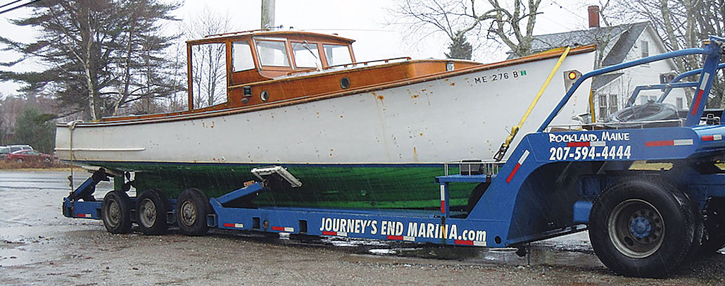 MADDY SUE via a boat trailer.