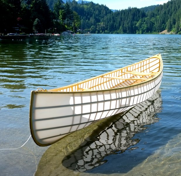 The Ranger canoe built from Bear Mountain plans.