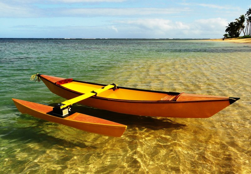 Cool Build canoe outrigger Marvella