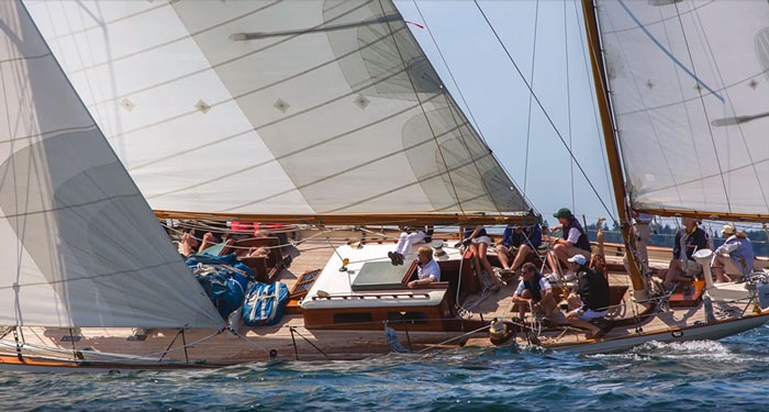 Sailing in the Eggemoggin Reach Regatta.