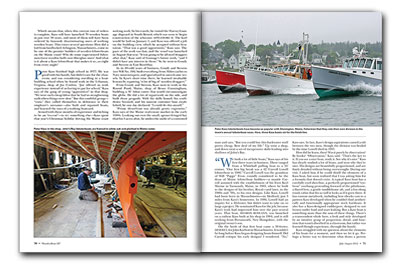 Magazine spread from article in WoodenBoat magazine