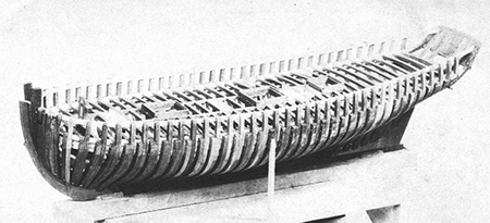 Model of Brig LEXINGTON, by C.G.Davis - Mystic Seaport