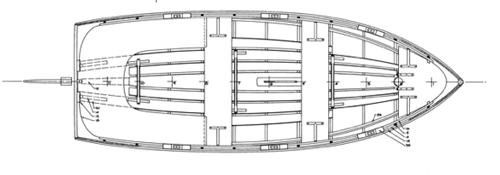 Goeller 12' Dinghy Goeller 12' Dinghy overhead profile