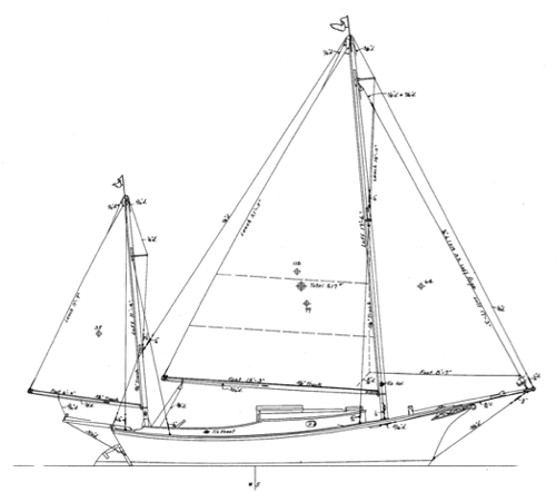 20' Yawl, SALLEE ROVER 20' Yawl, SALLEE ROVER profile