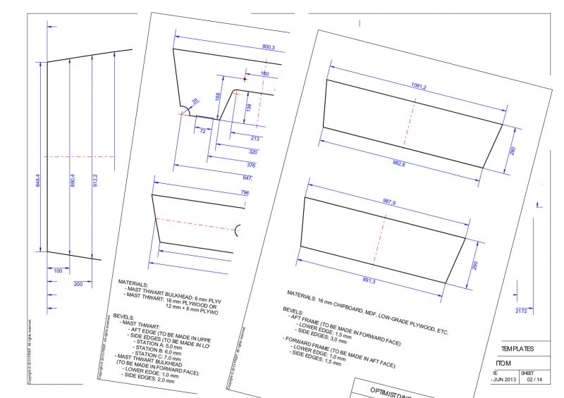  dinghy you will definitely need our optimist dinghy template plans the