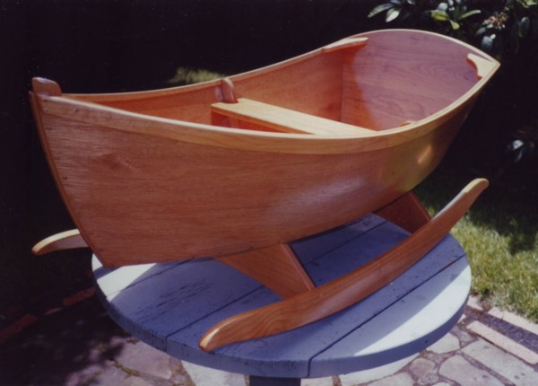 wooden rocking boat