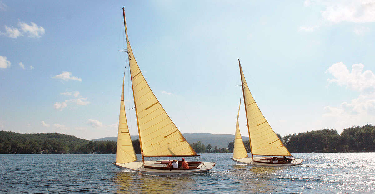 CAPRICE and GHOST under sail.