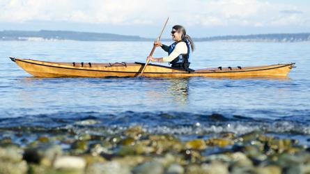 Selkie Kayak Kit, Pygmy Boats, Wooden Kayak kit for petite paddlers.