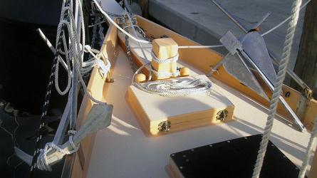 The schooner IBIS’ anchor configuration.