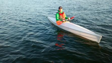 Kajoo Sport skin on frame kayak.