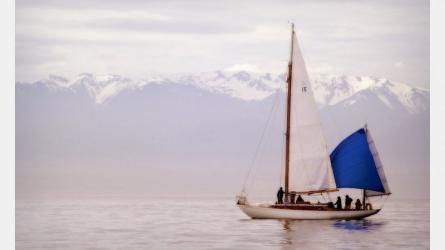 LOTUS, waiting for the start, 2008 Swiftsure Classic. Photo: Bruce Baycroft.