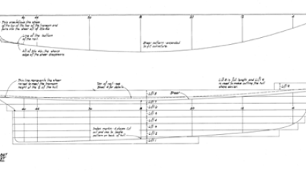 Half Model Plan AMERICA 1/4 Scale profile