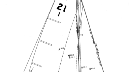21' 4" Hodgdon Class Sloop profile