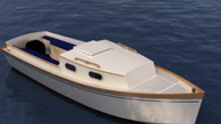 Rustica 570 is a cabin motor boat