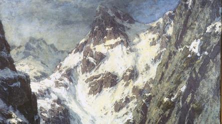 The Battle of Trollfjord, painted by Gunnar Berg