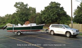 On the trailer behind our 2008 Toyota Highlander.