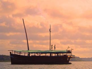 Musafir traditional wooden dhow.
