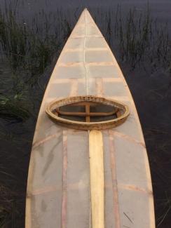 Skin-on-frame kayak built by Asher Molyneaux