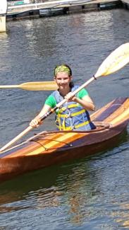 Linnea in the water.