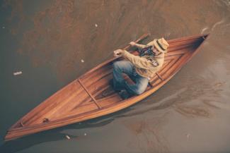 cedar strip solo canoe