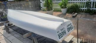 1940 16ft. Hafer rowboat , full view of bottom