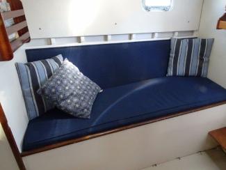 51ft 1956 Vic Franck Built Custom Ben Seaborn Sloop - Sea Fever, bench inside