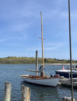Buzzards Bay 14, docked starboard side view