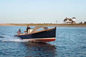 First Light  Nancy Lee underway bow starboard side view