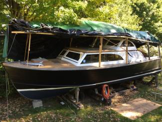 DRIFTWOOD, a Hubert S. Johnson Jersey Sea Skiff.