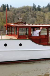LATITUDE, Blanchard, 32-foot cabin cruiser.