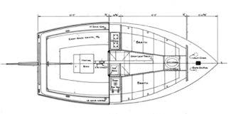 Wittholz 17' Catboat overhead