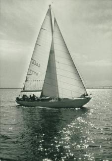 Starboard view under sail (San Francisco Bay, CA).