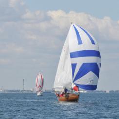 FORTUNE under spinnaker