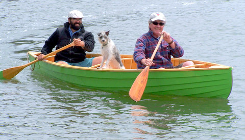 Simon's canoe fits two men, and a dog — Simon Watts