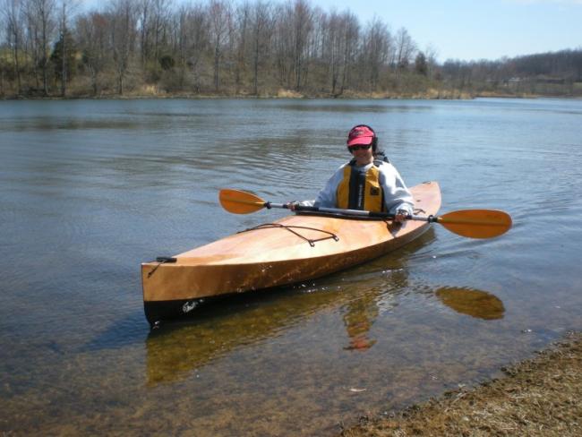 Rich's wife is very happy with her new Wood Duck Kayak