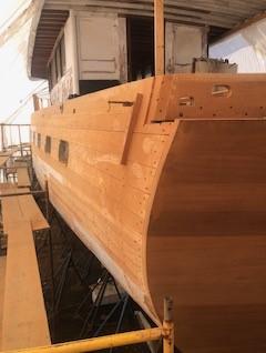 Howard Hughes’ personal yacht. 71', stern port side view 