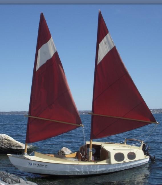 Shell Boat Company 18' Schooner with trailer
