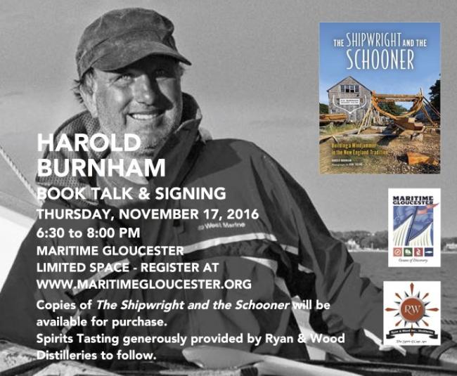 "The Shipwright and the Schooner" book talk and signing.
