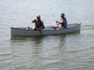 Family Boatbuilding at the Port Aransas Wooden Boat Festival.