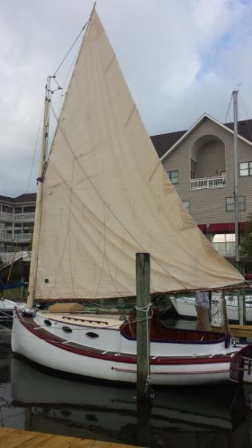 LAZY LUCY, 24' catboat designed by Fenwick C. Williams.