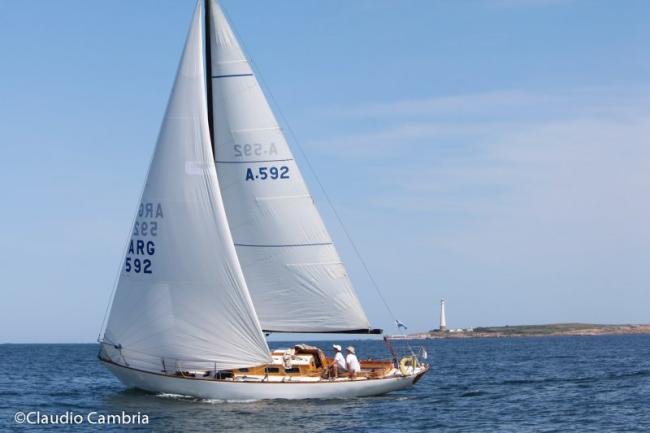 MALAY, classic German Frers sloop. Photo ©Claudio Cambria.