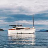 BIANCA, a 32' Chris-Craft cabin cruiser.