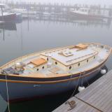 33' English style Gaff Cutter, docked port side