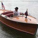 1937 Chris Craft 17 , in water starboard side bow view