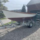 Buzzards Bay 14, on trailer port side bow view