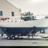 1972 L.F. Herreshoff Diddikai Ketch, on trailer starboard side