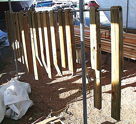 Stanchions with different types of bases.