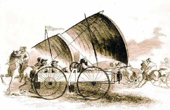 Wind wagon.