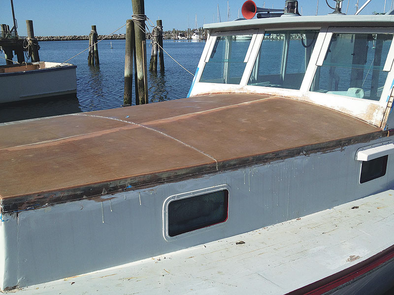 Decks and cabin roof