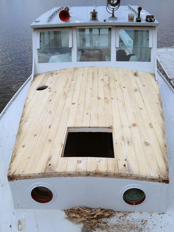 Decks and cabin roof